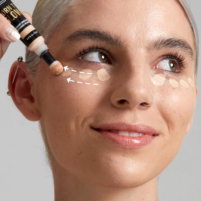 NYX PROFESSIONAL MAKEUP Born To Glow Radiant Concealer, Medium Coverage - Vanilla-BrightBean Baby