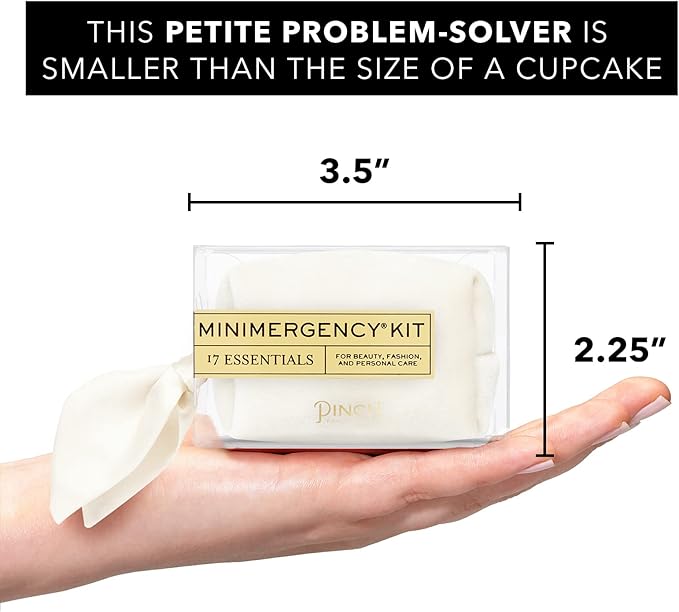 Pinch Provisions Velvet Minimergency Kit, for Her, Includes 17 Must-Have Emergency Essential Items, Compact, Multi-Functional Pouch, Gift for Parties and Birthdays-BrightBean Baby