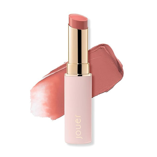 Jouer Balm Bouche Demi-Matte Lip-Féminité - Tinted Lip Balm - Hydrating Lip Tint Long Lasting - Matte Lip Color - Jojoba Seed Oil and Shea Butter Formula-BrightBean Baby
