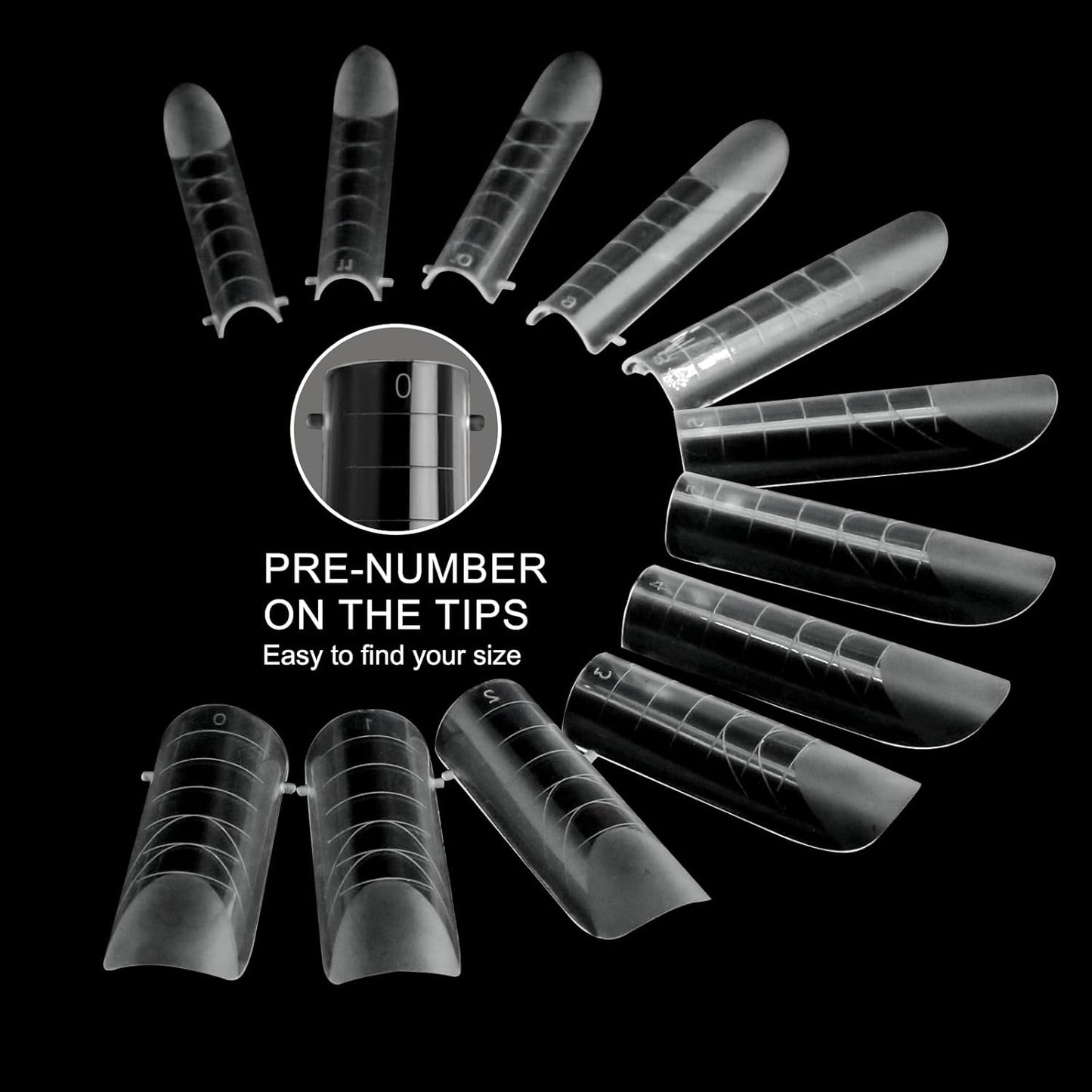 120 Pcs Dual Nail Forms,Matte Square & C-Curved Extension Poly Nail Gel Nail Molds 12 Sizes for Gel Glue, Full Cover Nail Art Design Salon & DIY-BrightBean Baby