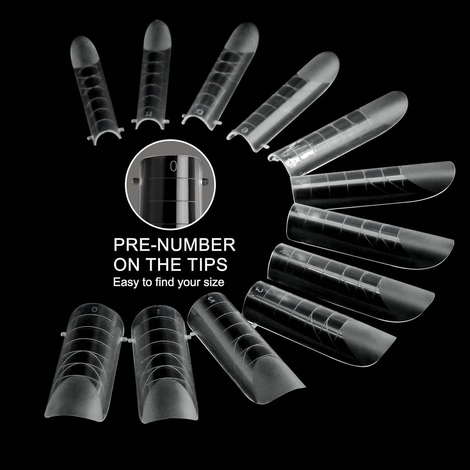 120 Pcs Dual Nail Forms,Matte Square & C-Curved Extension Poly Nail Gel Nail Molds 12 Sizes for Gel Glue, Full Cover Nail Art Design Salon & DIY-BrightBean Baby