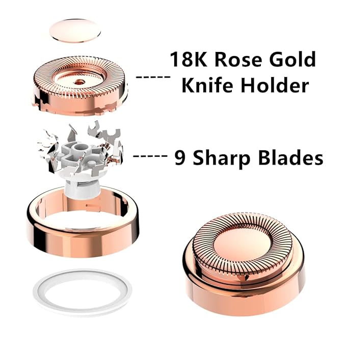 Replacement Heads For Finishing Touch Flawless Facial Hair Remover,Women Hair Removal Shaving Head First Generation (4PCS, GEN 1)-BrightBean Baby