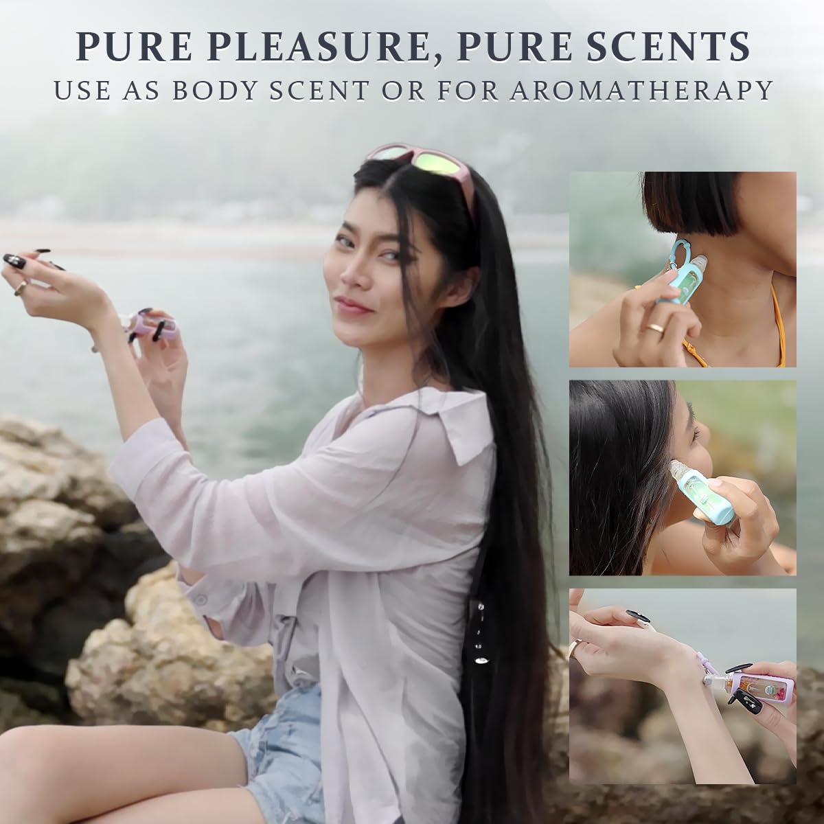 Honey Jasmine Organic Nail Cuticle Oil Pen with Jojoba, Coconut MCT, and Rosehip for Nail Hydration, Growth & Strength, Travel Size Keychain(0.34 Fl Oz)-BrightBean Baby