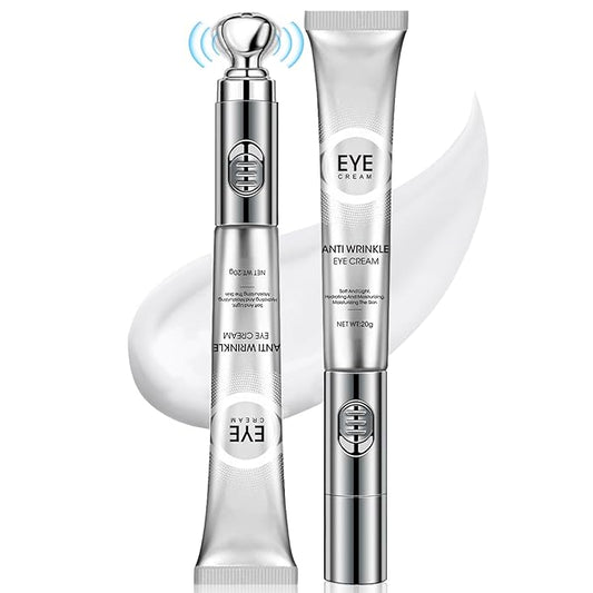 20g Eye Cream with Electric Massage, Moisturizing Anti-Wrinkles Eye Cream, Anti Aging Eye Cream for Dark Circles and Puffiness, Results in 3-4 Weeks to Reduce Fine Lines-BrightBean Baby