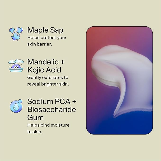 Bubble Skincare Over Night Hydrating Sleep Mask - Gentle Exfoliating Overnight Face Mask for Skin Barrier Repair - Formulated with Mandelic Acid & Sodium PCA to Hydrate, Brighten & Soothe Skin (50ml)-BrightBean Baby