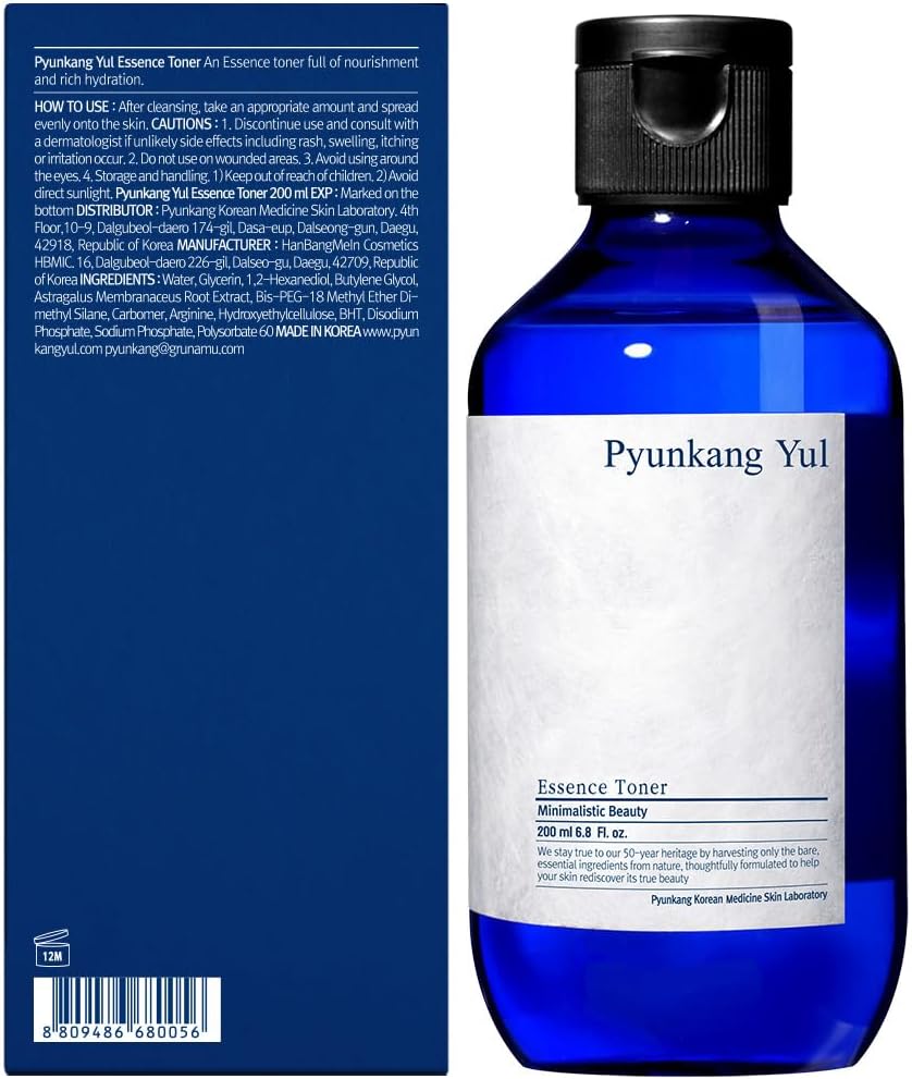 Pyunkang Yul [PKY] Essence Toner for Deep Hydration, Highly Concentrated Essence Facial Toner, Minimal Ingredients, Zero-Irritation, Korean Skincare (6.8 Fl. Oz, 200ml)-BrightBean Baby