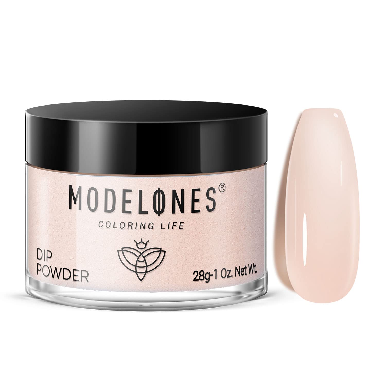Modelones Dip Powder Nail Art Translucent Sheer Nude Color, 28 Long-Lasting Build Powder Salon DIY at Home No Lamp Cured-BrightBean Baby