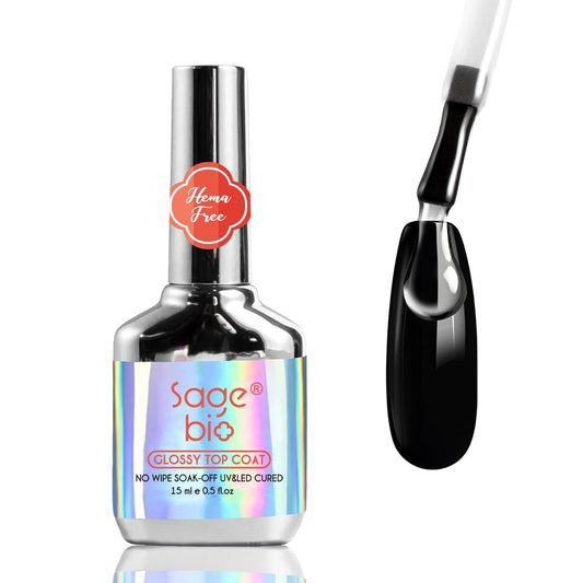 15ml Gel Top Coat Glossy Top Coat– Long Lasting Professional Nail Art Home Salon-BrightBean Baby