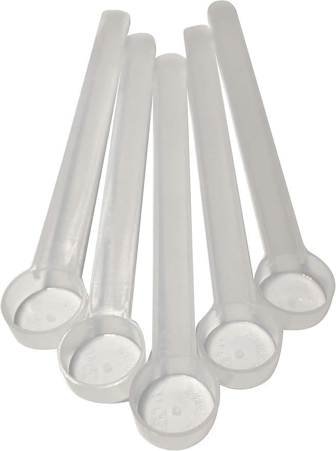 1/4 Teaspoon (1.25 mL) Long Handle Scoop for Measuring Coffee, Pet Food, Grains, Protein, Spices and Other Dry Goods (Pack of 5)