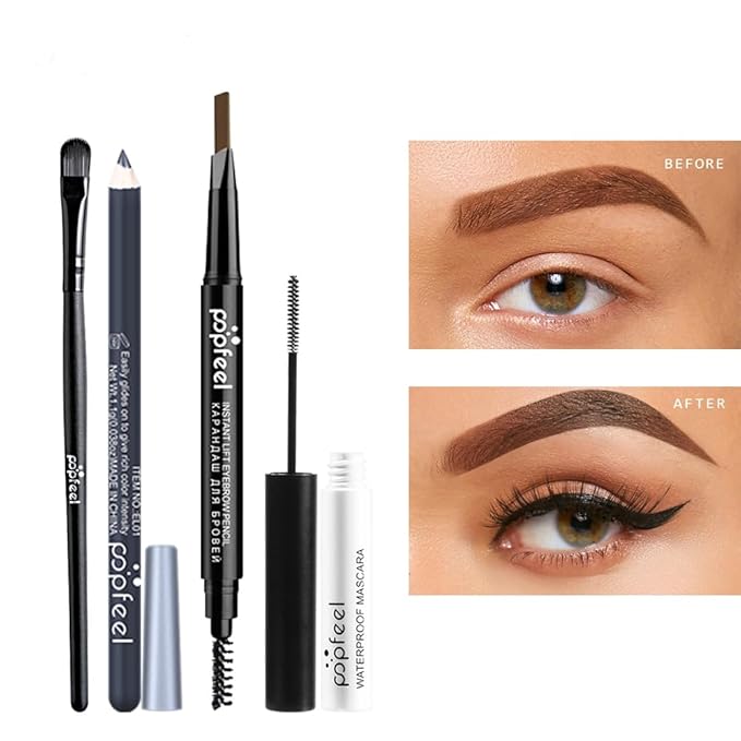 All in One Eyeshadow Palette Makeup Set, Makeup Kits with Makeup Brush, Mascara, Eyebrow Pen,Travel Makeup Bundle Holiday Surprising Makeup Gift Box for Women Girls, Vegan, Maquillage-BrightBean Baby