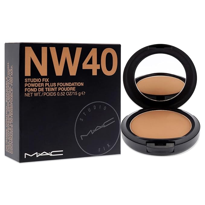 Mac Studio Fix Powder Plus Foundation Nw40 15gm/0.52 Oz-BrightBean Baby
