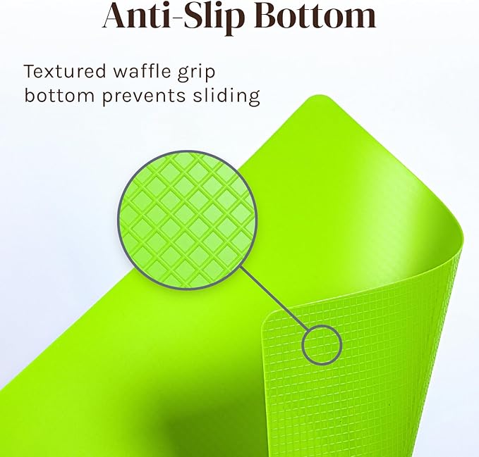 Bamboo Wood Cutting Board Set, Bamboo with 6 Color Coded Flexible Plastic Chopping Mats with Food Icons, Wooden Cutting Boards for Kitchen, Wooden Chopping Board Set Non Toxic Dishwasher Safe