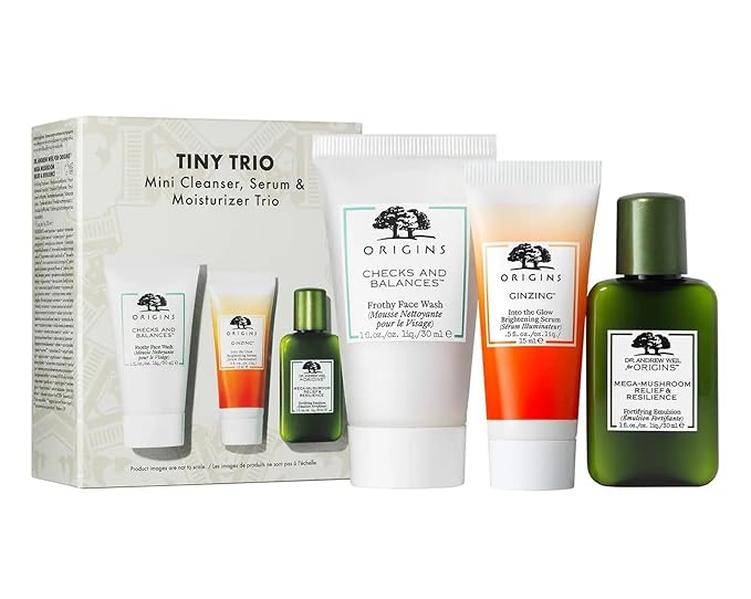 Origins Tiny Trio Mini Cleanser, Serum & Moisturizer Set-BrightBean Baby