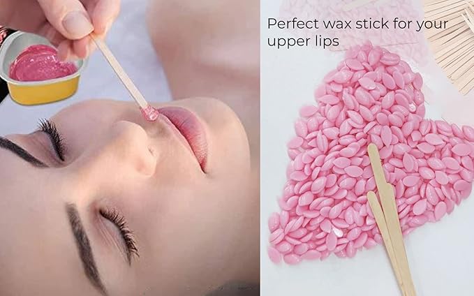 Mibly 1000 Pcs Wooden Wax Sticks - Eyebrow, Lip, Nose Small Waxing Applicator Sticks for Hair Removal and Smooth Skin - Spa and Home Usage-BrightBean Baby