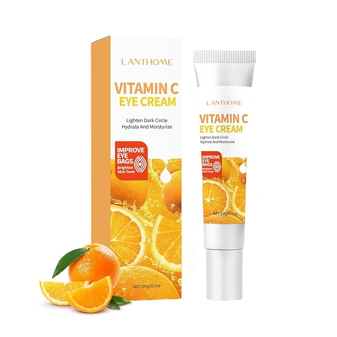 Vitamin C Eye Cream For Dark Circles, Under Eye Cream Anti Wrinkles For Reduce Puffiness And Bags Fine Lines, Wrinkles, Hydrating Eye Lifting Skin Care Anti Aging Eye Cream(0.7 FL.Oz)-BrightBean Baby