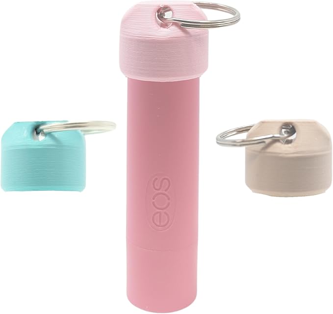 Keychain Holder EOS Lip Balm Stick (Keychain Only) - Travel Size Lip Balm Chapstick - Healing Stick - Made in USA-BrightBean Baby