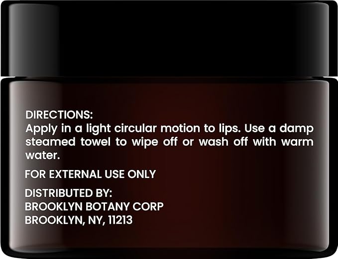 Brooklyn Botany Lip Scrub Exfoliator 1 oz – Lip Moisturizer for Dry Lips and Chapped Lips – Gentle Lip Exfoliator for Smooth and Brighter Lips – Coconut Flavor-BrightBean Baby