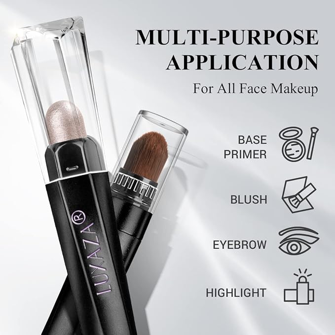 Neutral Eyeshadow Stick Makeup Set, Metallic Shimmer Matte Cream Eye Shadow Eyeliner Brightener Pencil Crayon - Classic 6PCS A005