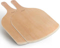 2 Pack Wooden Pizza Peel, 12 inch Large Pizza Paddle Set for Oven, Stone, Pan or Grill, Spatula for Baking Bread and Cake - Indoor & Outdoor