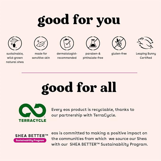 EOS Limited Edition Holiday Collection- Candy Cane Swirl Lip Balm & Vanilla Cashmere Hand Cream, 24-Hour Hydration, 2-Pack, Clear-BrightBean Baby