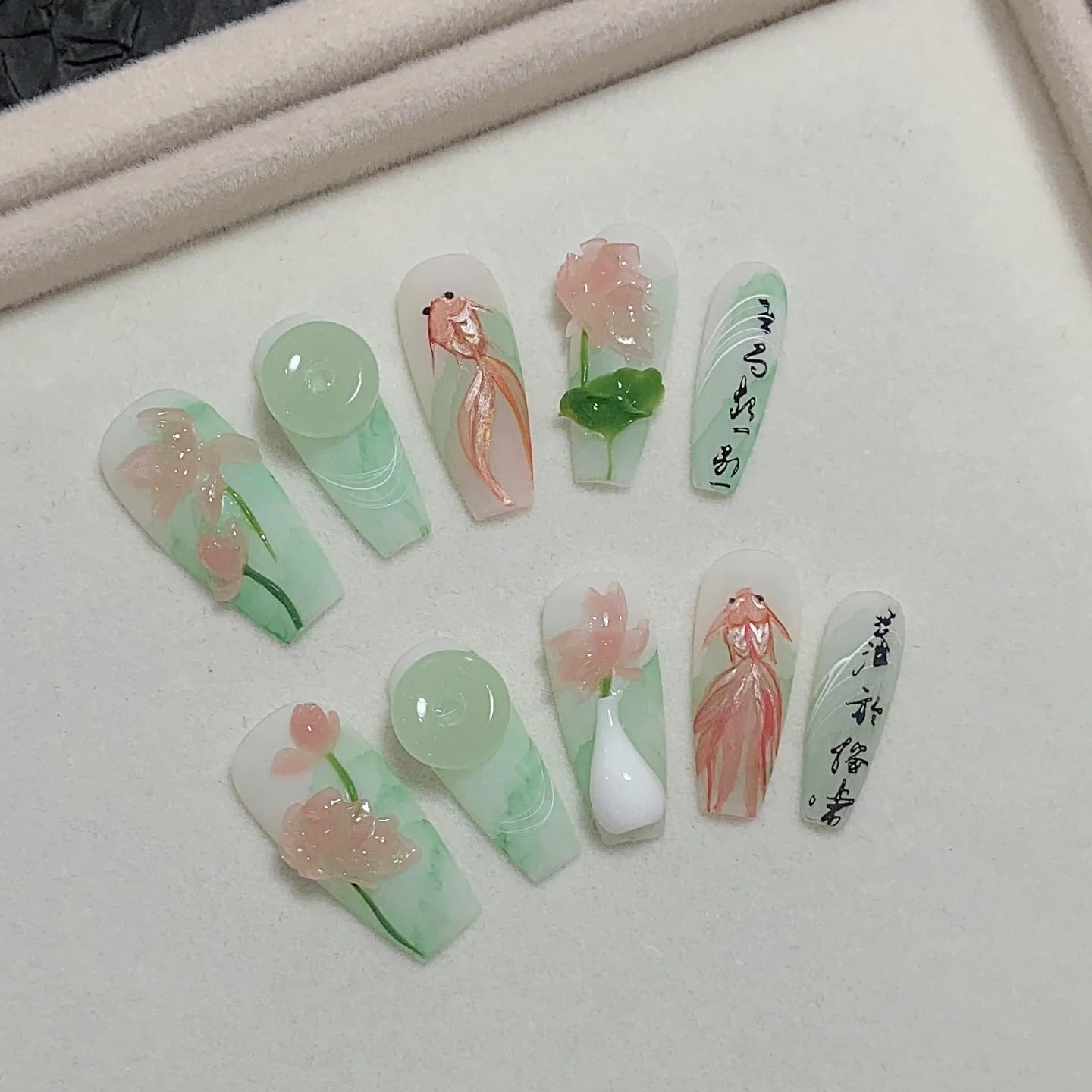 3D Lotus Flower Nail Art Silicone Molds Classic Floral Lotus Leaf Carving Template Resin Mould Nail Tool for Women Girls Manicure DIY Design-BrightBean Baby