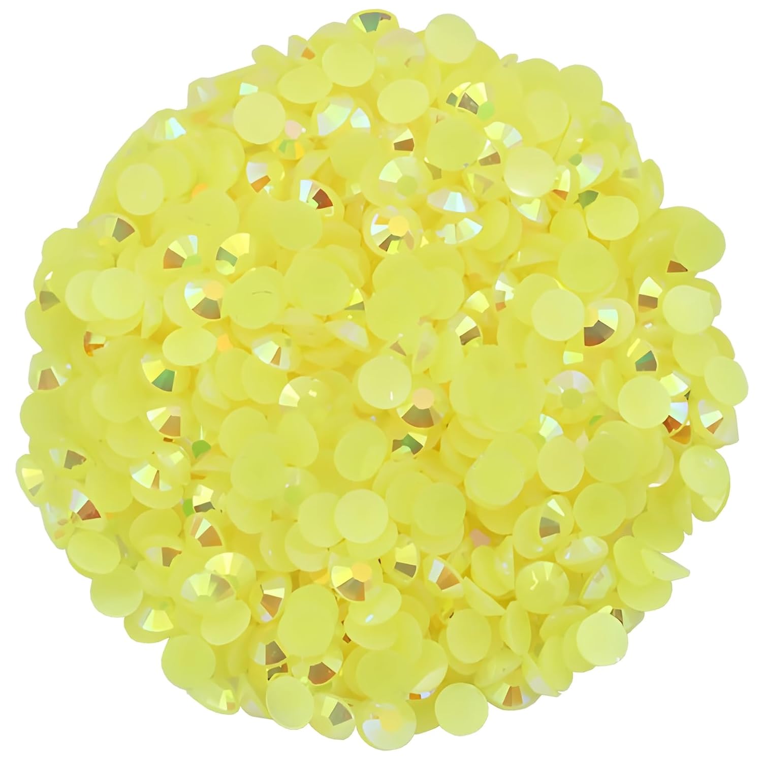 4500 Pcs SS6 2mm AB Flatback Rhinestones for Nails Art Crafts Glitter Round Shine Gems Crystals DIY Clothes Shoes （Citrine AB）-BrightBean Baby