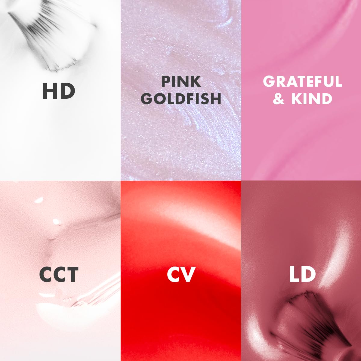 Olive & June Long Lasting Nail Polish Set | Includes 6 Chip-Resistant Shades (Pink Goldfish, HD, Grateful & Kind, CCT, LD, CV) + Top Coat | Vegan, Cruelty-Free | Salon-Quality at Home-BrightBean Baby