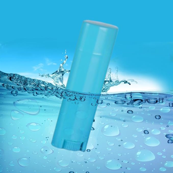 5ml 50Pcs Empty Oval Deodorant Lip balm Tubes Containers Twist-up Refillable Containers for Lipstick,Chapstick,Homemade Lip balm,DIY Deodorants(Sky Blue)-BrightBean Baby