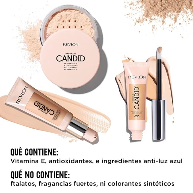 Revlon PhotoReady Candid Setting Powder, with Anti-Pollution, Antioxidant Ingredients, without Parabens, Pthalates and Fragrances; Shade 002 .34 Fluid Oz-BrightBean Baby