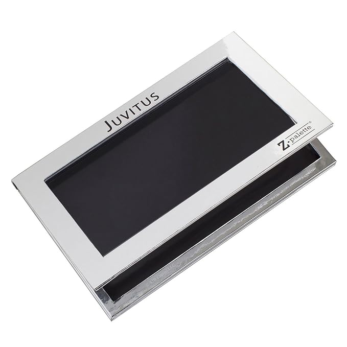 Z Palette Large Metallic Collection (Metallic Silver) with 20 Piece Metal Stickers - Made Exclusively for JUVITUS-BrightBean Baby