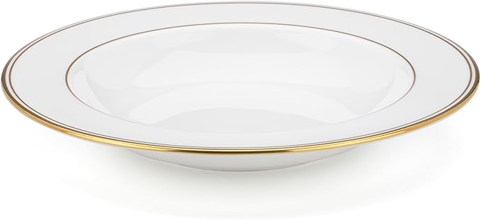 Lenox 100110362 Federal Gold Rimmed Bowl, 1-Piece, Service For 1, 9.25-Inch Diameter