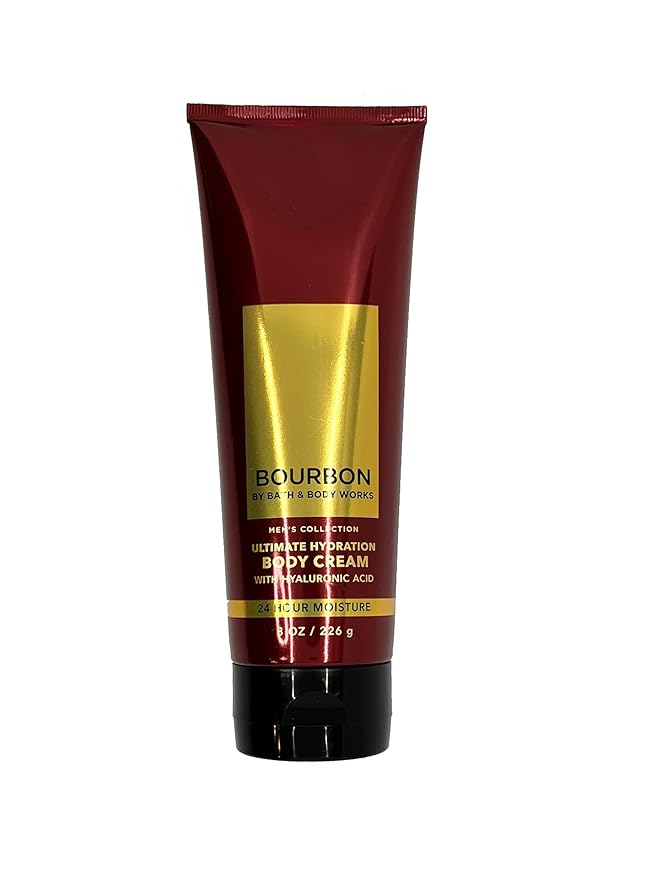 Bath & Body Works Bourbon Mens Ultra Shea Body Cream 8 oz-BrightBean Baby