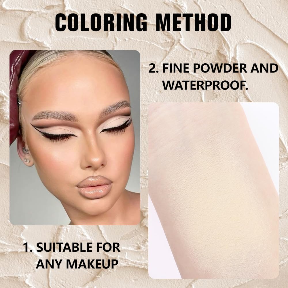 Buildable Matte Eyeshadow Makeup Palette Single - French Vanilla Shades | Creamy Pressed Powder for Easy Blending | Mini Travel Palette for Women | Everyday Natural Eye Makeup-BrightBean Baby