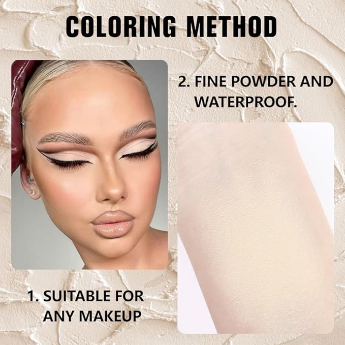 evpct Matte Nude Beige Mini Single Eyeshadow Palette, French Anilla Nude Natural Cream Matte Eye Shadow Palette Makeup Singles for Older Women Eyes, High Pigment Long Lasting Monochrome Eyeshadow-BrightBean Baby