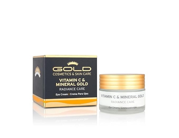 Gold Cosmetics & Skin Care Vitamin C & Mineral Gold Skincare, For Collagen Production (Eye Cream, 30 ml)-BrightBean Baby