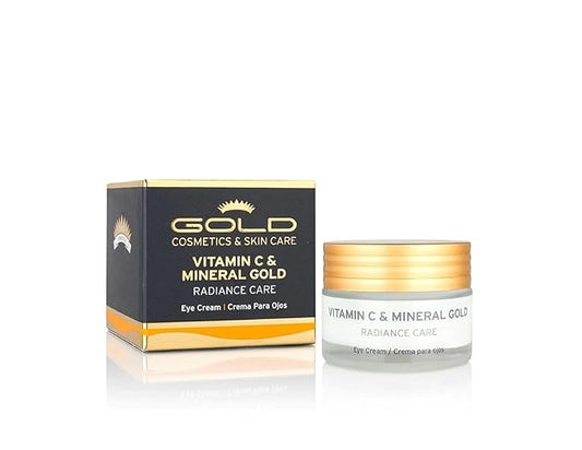 Gold Cosmetics & Skin Care Vitamin C & Mineral Gold Skincare, For Collagen Production (Eye Cream, 30 ml)-BrightBean Baby