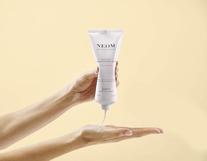 Neom- Great Day Magnesium Body Butter, 200ml | Mandarin & Wild Mint | Cream Moisturiser With Essential Oils | Nourish & Soften | Fresh & Zesty-BrightBean Baby