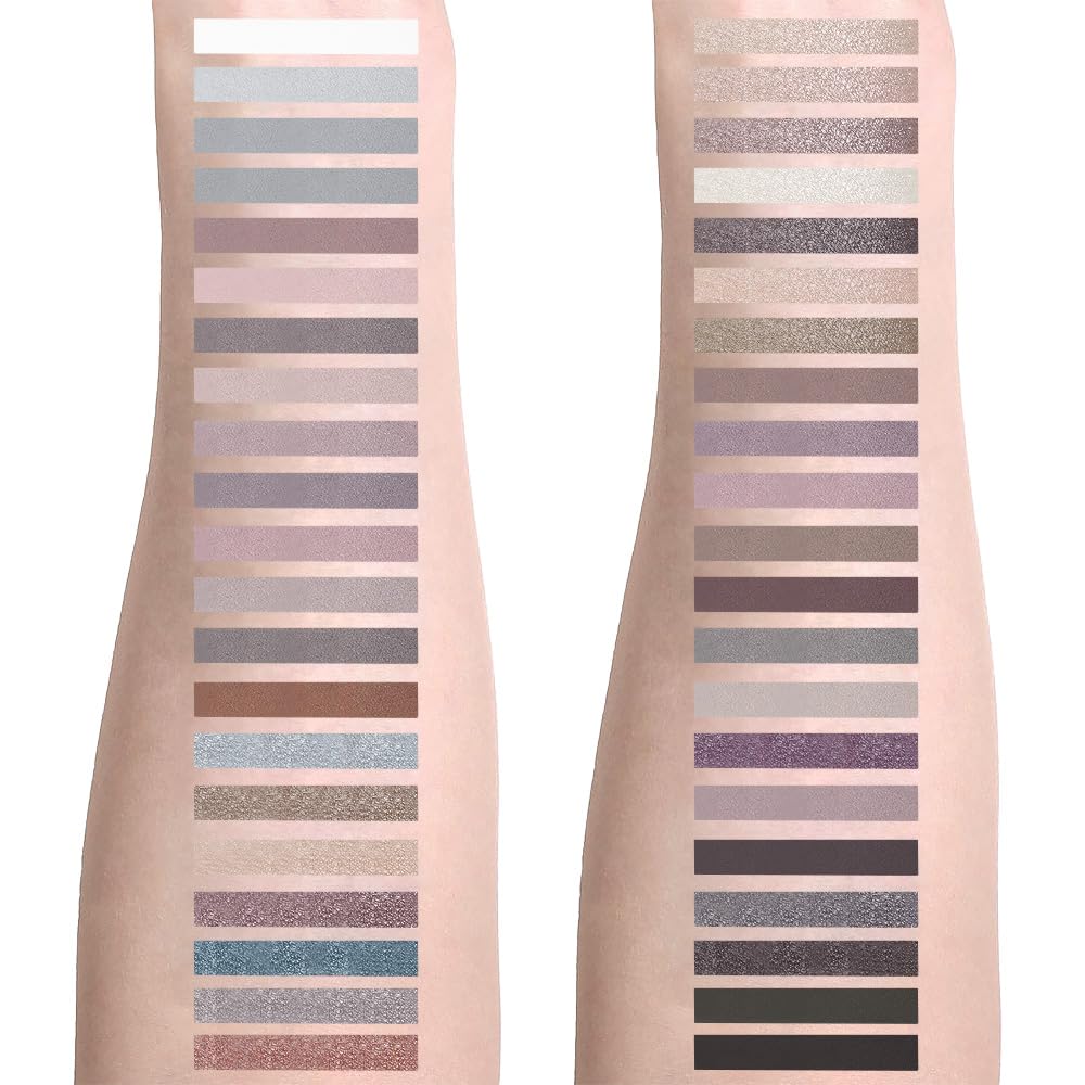 42 Colors Smokey Eye Shadow Makeup Palette,Nude White Black Grey Brown Matte Shimmer eutral Natural Eyeshadow,Waterproof, Long Lasting Naturing-Looking-BrightBean Baby