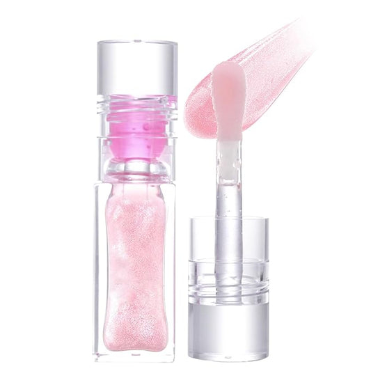 2pc Magic Color Changing Lip Oil, Hydrating Lip Glow Oil Plumping Gloss Tinted Lip Balm Transparent Moisturizing Toot Lip Care-BrightBean Baby