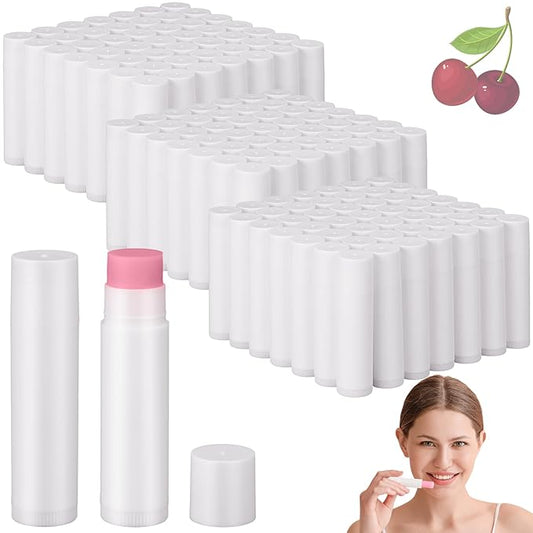Demissle 150 Pcs Unlabeled Lip Balm Bulk Chapped Stick Blank Mini Lip Balm Gifts Moisturizing Lip Balms Favors for Women Homeless Wedding Bridal Shower Favors Baby Shower Guests Favors(Cherry)-BrightBean Baby