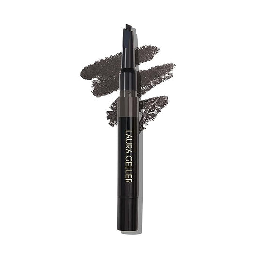 LAURA GELLER NEW YORK Sculpt-n-Stay Waterproof Brow Pencil & Gel- Soft Black-BrightBean Baby