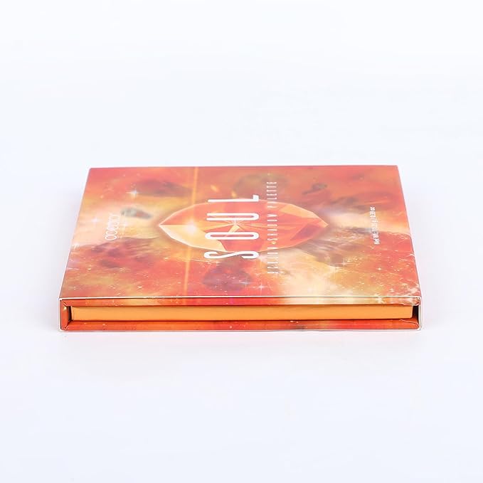 docolor Eyeshadow Palette 9Colors Orange Eyeshadow Gemstone Shadow Palettes Highly Pigmented Mattes Shimmers Smokey Glitter Cream Colorful Powder Blendable Long Lasting Waterproof Makeup Palette-BrightBean Baby