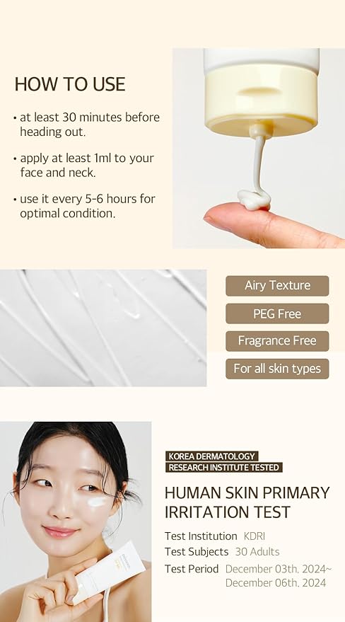 mixsoon Bean Sunscreen 1.69 Fl. Oz. / 50ml SPF 50 Airy Texture Type Lightweight No White Cast For Face Korean Glass Skin Care-BrightBean Baby
