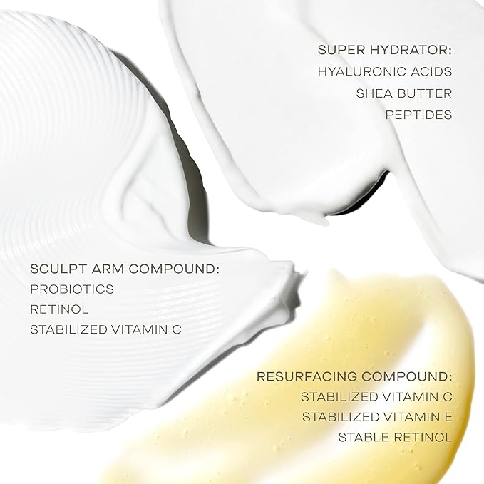 U Beauty Preface Kit | Skin Care Gift Value Set with Retinol, Vitamin C Serum Anti-Aging Essentials Skin Tightening Arm Cream + Facial Hyaluronic Acid Morning and Night - 2.7oz (Set of 3)-BrightBean Baby