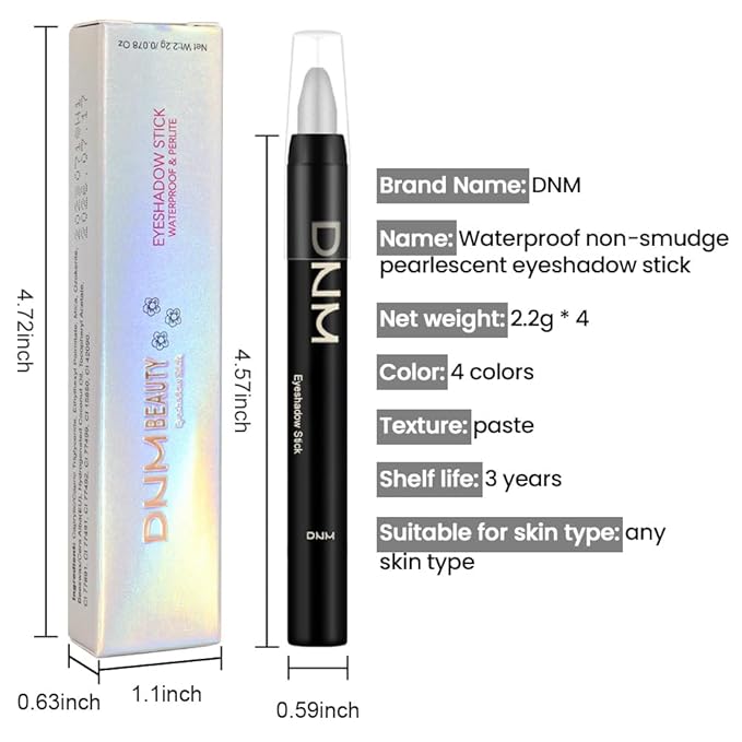 Kaely 4Pcs Metallic Shimmer Eye Shadow Sticks Set, Light Khaki Rose Gold Desert Gold Beige Gold, Eyeliner Pencil Eyeshadow Palette Halloween Makeup, Eye Highlighter Brightener Stick for Women-BrightBean Baby