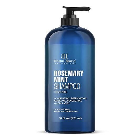Botanic Hearth Rosemary Shampoo 16 Oz | Rosemary Oil Shampoo De Romero For Hair Growth With Biotin & Mint | Sulfate Free,Thicker & Fuller Hair | Deep Cleansing & Nourishing-BrightBean Baby