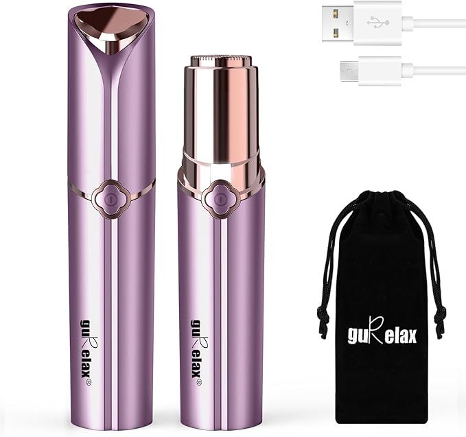Facial Hair Removal for Women, Painless Electric Facial Hair Remover for Face, Chin，Upper Lip with USB Rechargeable-BrightBean Baby