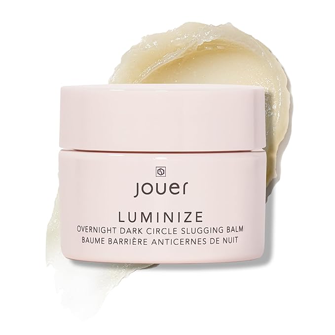 Jouer Luminize Overnight Dark Circle Slugging Balm – Fragrance Free, Caffeine Eye Cream, Overnight Eye Treatment, Brightening Eye Balm, Paraben Free, Gluten & Cruelty Free-BrightBean Baby