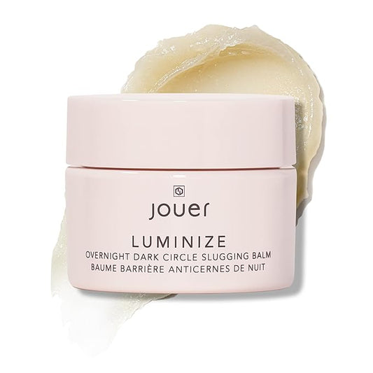 Jouer Luminize Overnight Dark Circle Slugging Balm – Fragrance Free, Caffeine Eye Cream, Overnight Eye Treatment, Brightening Eye Balm, Paraben Free, Gluten & Cruelty Free-BrightBean Baby
