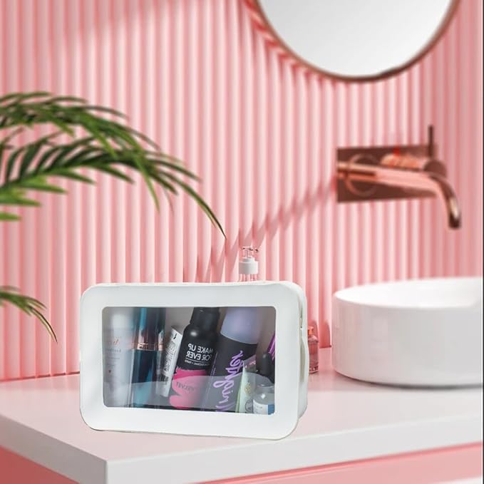 Clear Makeup Bag Small, TSA Approved Portable Toiletry Bag with Zipper Cosmetic Travel Bag Makeup Organizer Case Mini Makeup Pouch for Purse Car Organizer Bag for Women Men-BrightBean Baby